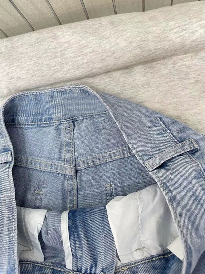 Matching pants king ~ wide-leg jeans for women in summer thin style small high waist slim loose drape straight trousers