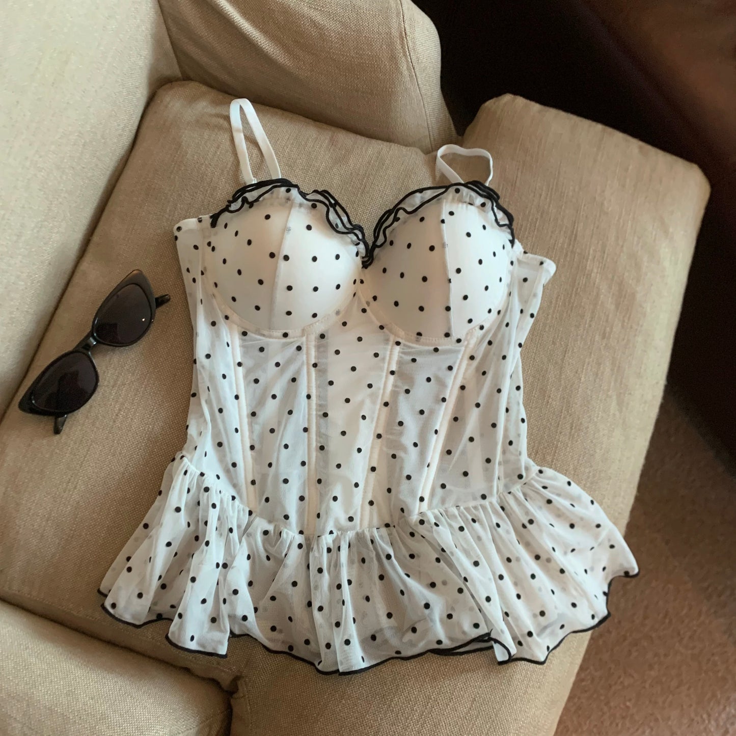 Jade Closet direct store recommendation ~ Medela pure desire style with chest pad fishbone clothes tube top vest top summer