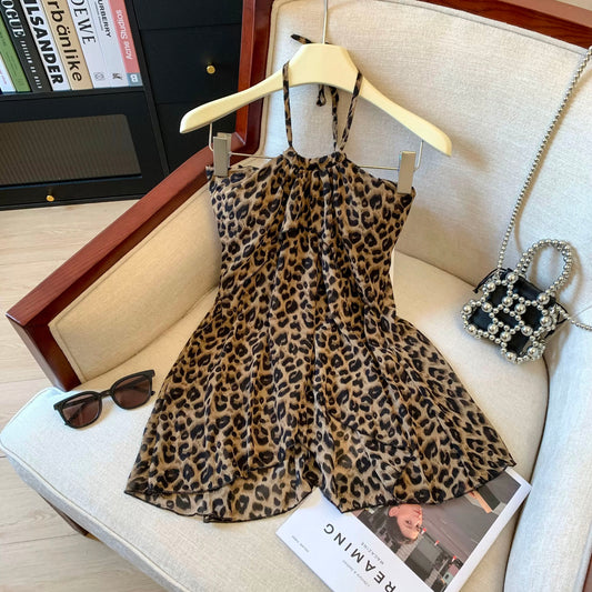 Jade Closet direct store recommendation ~ pure sexy leopard print backless tube top halter neck camisole top