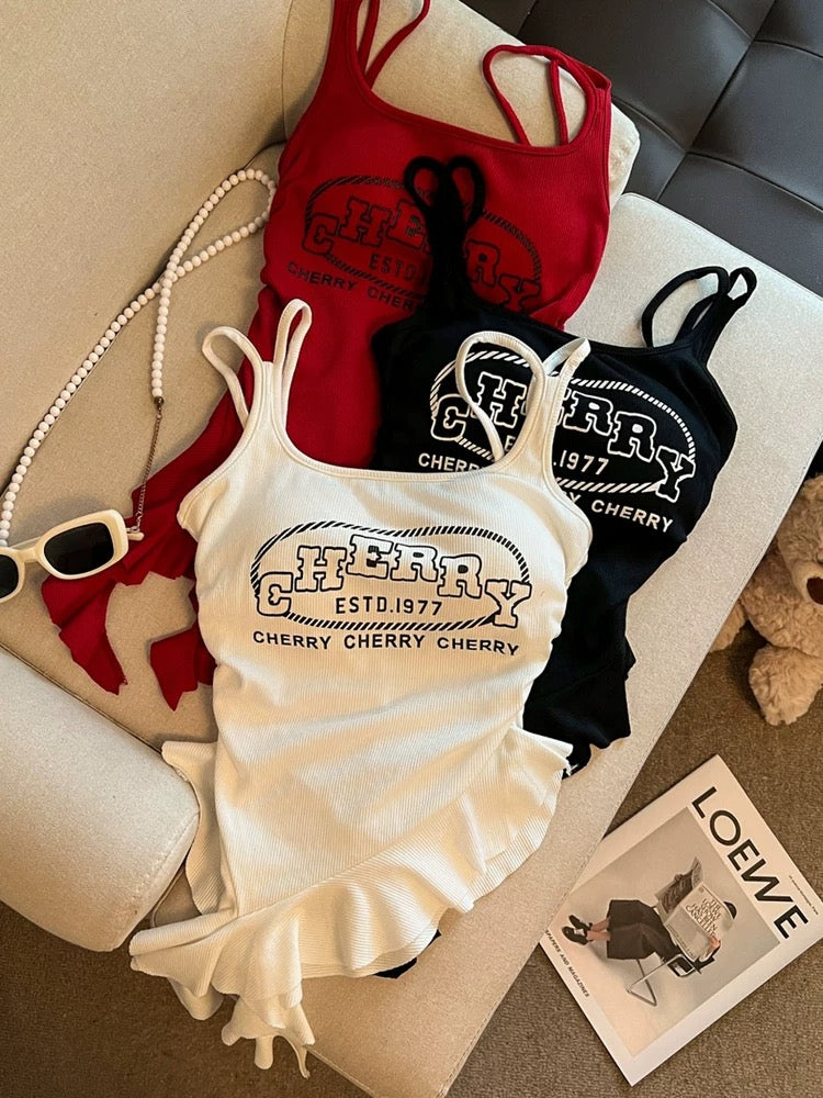 Jade Closet direct store recommendation ~ Medela sweet and spicy style with chest pads and double shoulder straps irregular camisole