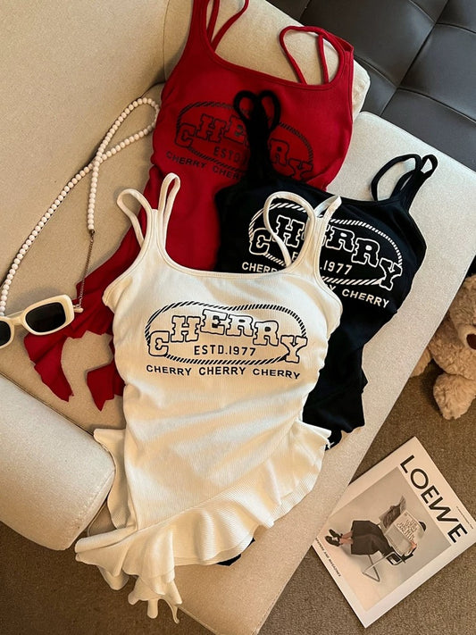 Jade Closet direct store recommendation ~ Medela sweet and spicy style with chest pads and double shoulder straps irregular camisole