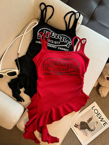Jade Closet direct store recommendation ~ Medela sweet and spicy style with chest pads and double shoulder straps irregular camisole