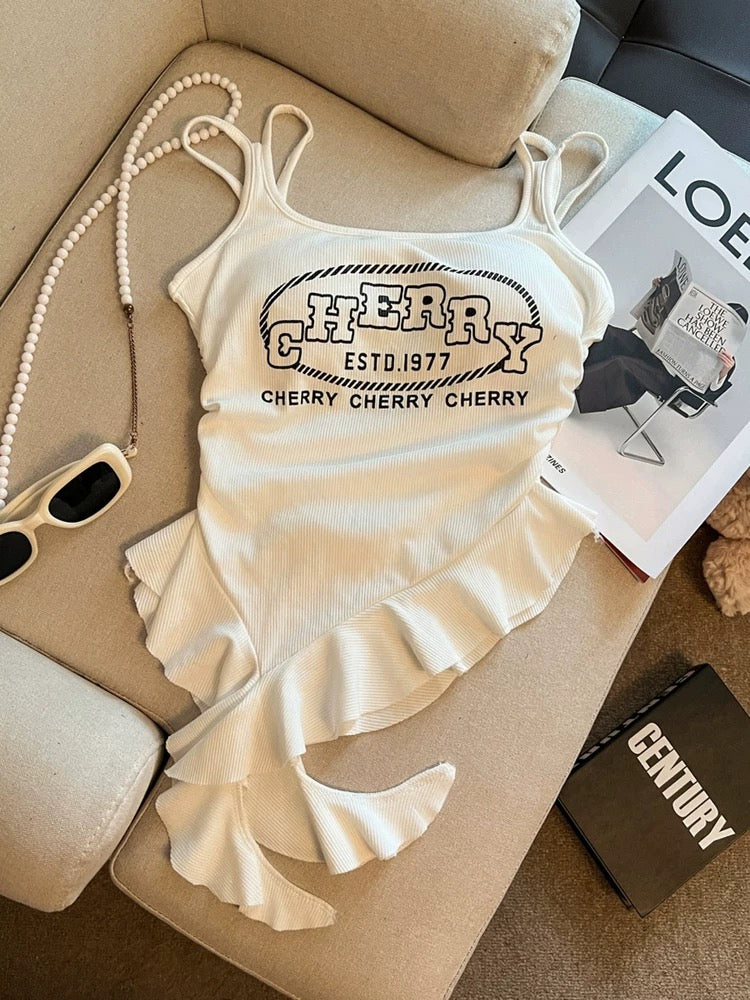Jade Closet direct store recommendation ~ Medela sweet and spicy style with chest pads and double shoulder straps irregular camisole