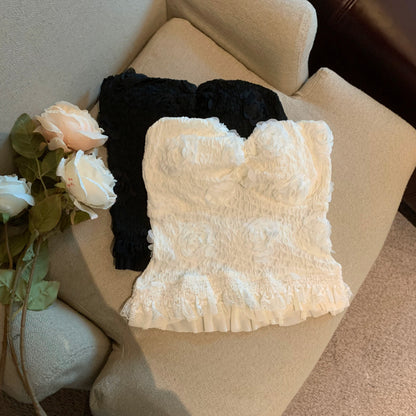 Jade Closet direct store recommendation ~ Medela pure sexy three-dimensional flower with chest pad tube top vest