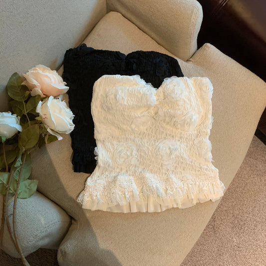 Jade Closet direct store recommendation ~ Medela pure sexy three-dimensional flower with chest pad tube top vest