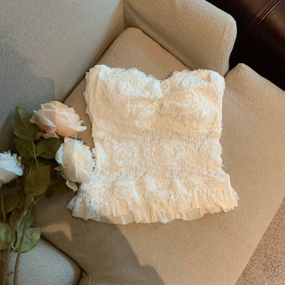 Jade Closet direct store recommendation ~ Medela pure sexy three-dimensional flower with chest pad tube top vest