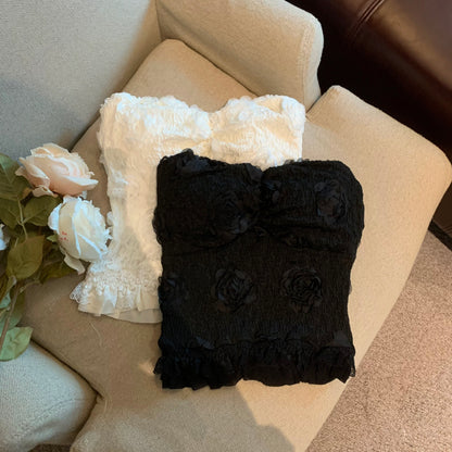 Jade Closet direct store recommendation ~ Medela pure sexy three-dimensional flower with chest pad tube top vest