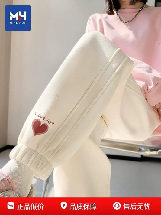 Tangshi Group MH sports pants women's high waist slimming long sweatpants spring and autumn 2025 new casual pants D