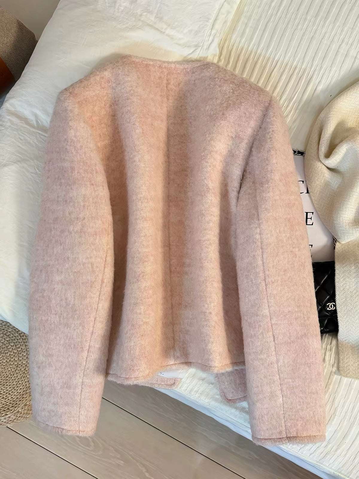 Women's Pink Short Down Jacket – Unique "-Style" Design with Warm White Duck Down Lining (New for Winter 2026)