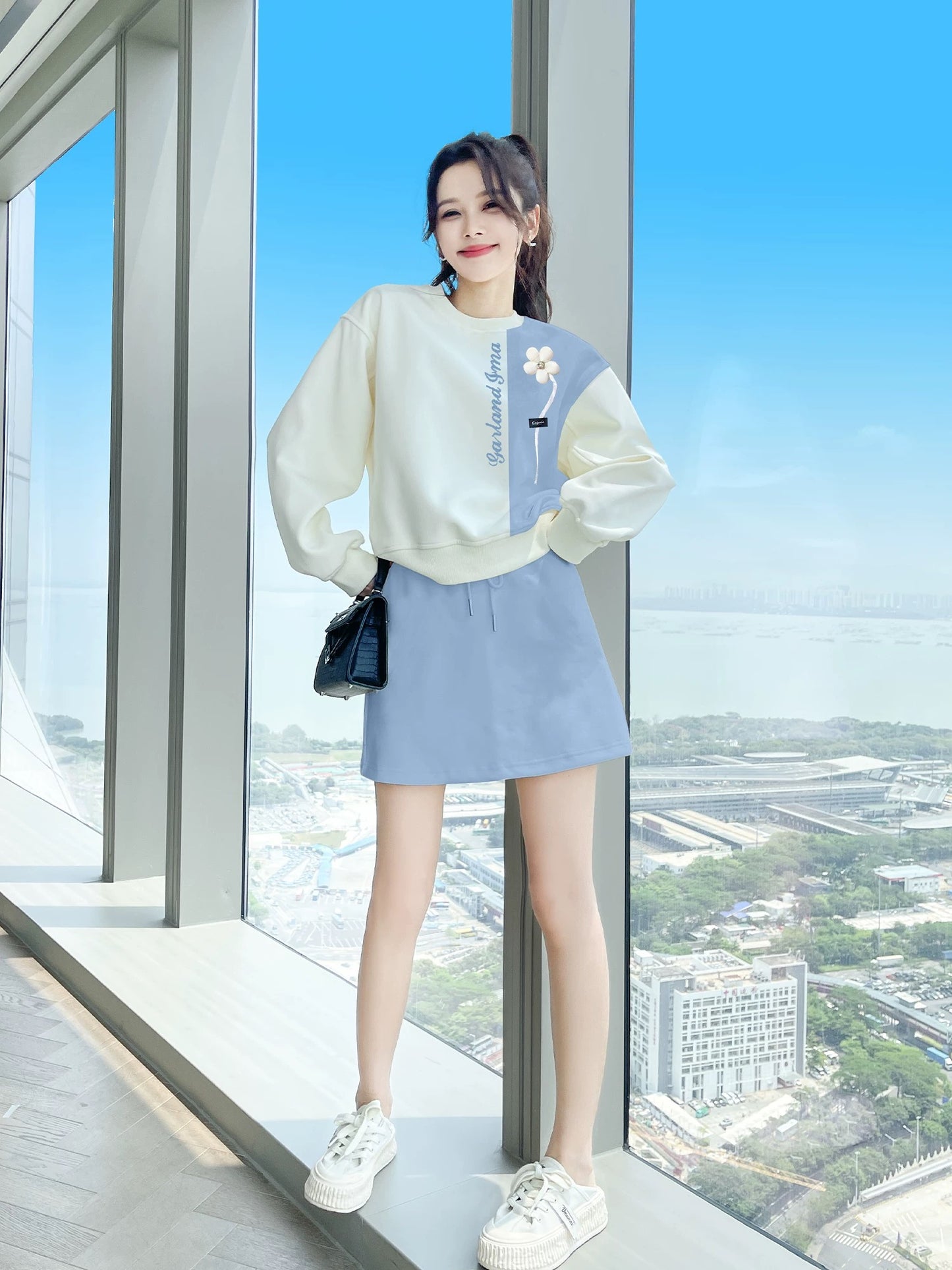 Early Autumn Outfits, Autumn Clothes for Women, 2024 New Style, Small Age Reduction Set, Autumn Women's Two-piece Set