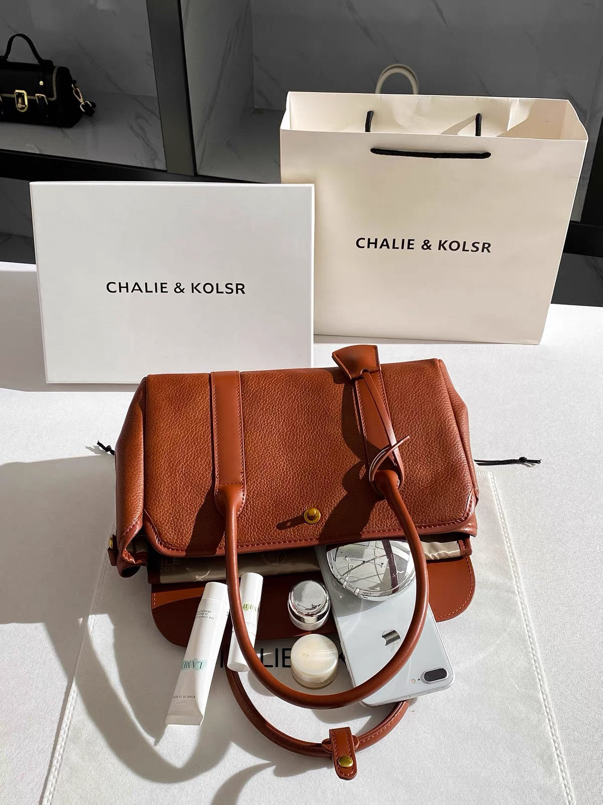 CHALIE&KOLSR Affordable Luxury Large-Capacity "Birkin-Style" Bag – 2026 Summer New Arrival: Sophisticated Style, Ideal for Middle-Aged Women/Moms