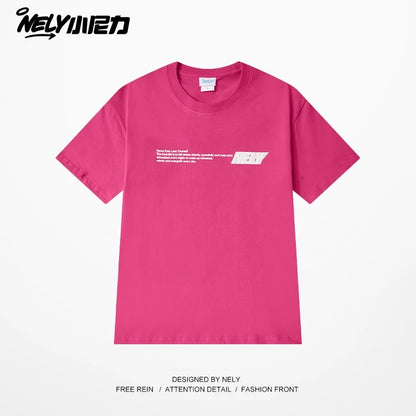 nely Xiao Nili Guochao brand American street short-sleeved T-shirt unisex couple high street half-sleeved T-shirt TEE