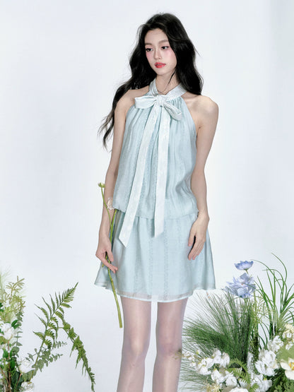 [4/23new popular new product] Fragile Store·Iris Whisper Dark Pattern Jacquard Holiday Style Dress