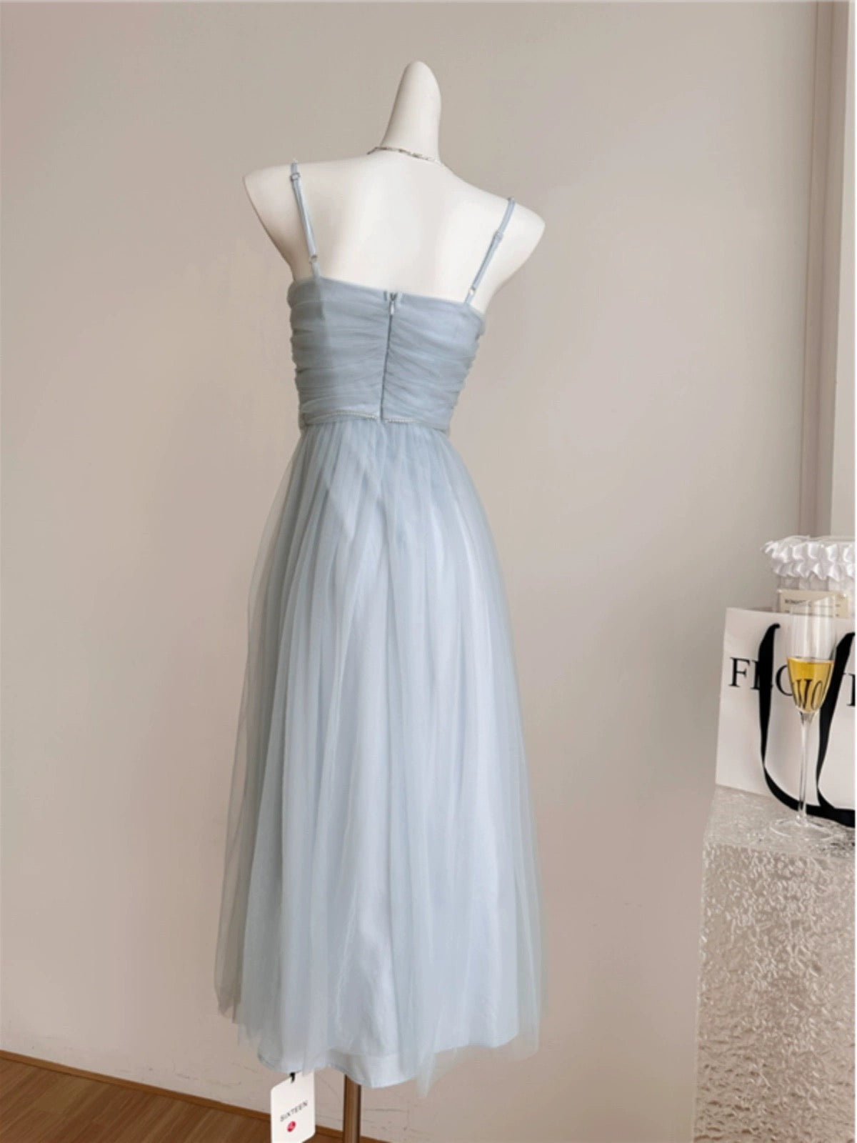 Youni's homemade killer summer beauty blue lace skirt sexy dress suspender long skirt for women