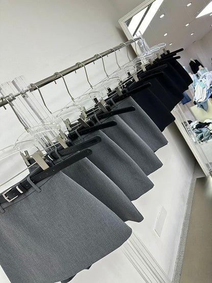 SHIYI suit skirt pants women 2025 spring new Korean version high waist slim A-line hip skirt anti-exposure short skirt