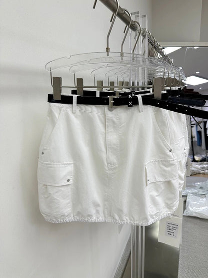 WUZHINVHAI Material Girl 85622 authentic 2025 summer fashion high waist slimming workwear style skirt