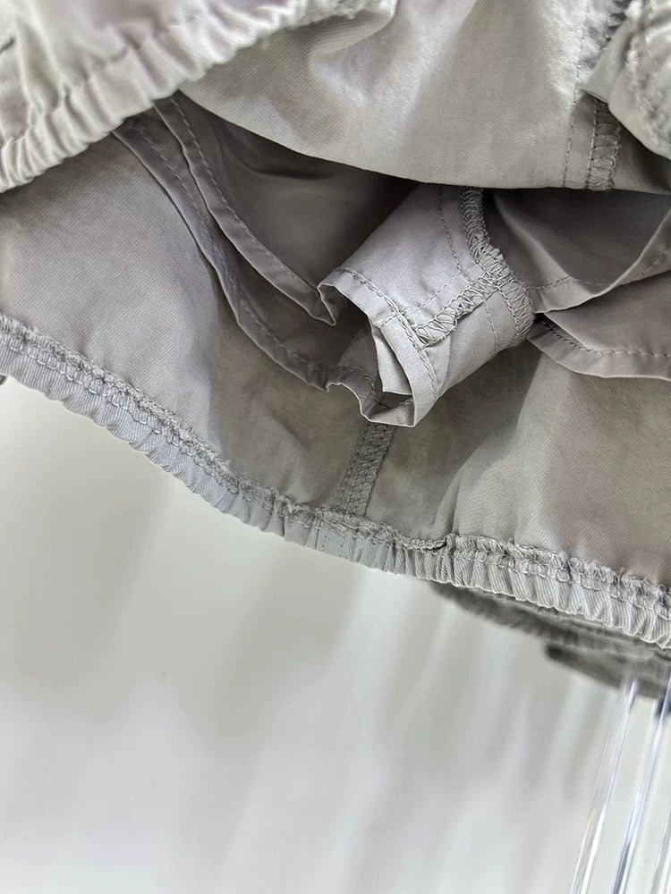 WUZHINVHAI Material Girl 85622 authentic 2025 summer fashion high waist slimming workwear style skirt