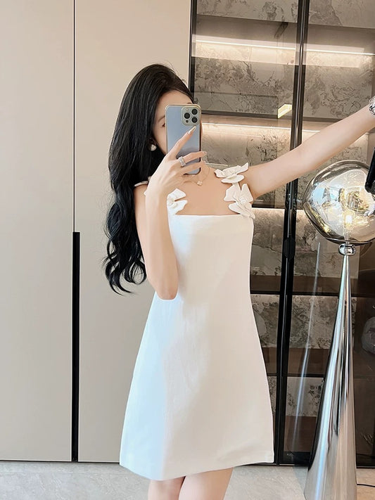 High-end suspender dress for women summer 2024 new chic and beautiful dress skirt niche design super nice skirt