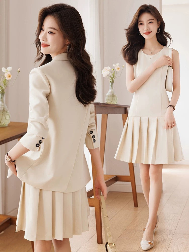 Suit suit for women 2024 new style professional temperament goddess style workplace high-end fashion suit jacket skirt spring and autumn
