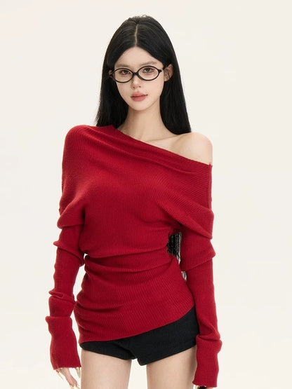 cchun Junko, a top student in color, can be worn in a variety of ways. The annual favorite is soft, skin-friendly knitted sweater tops for women in autumn.