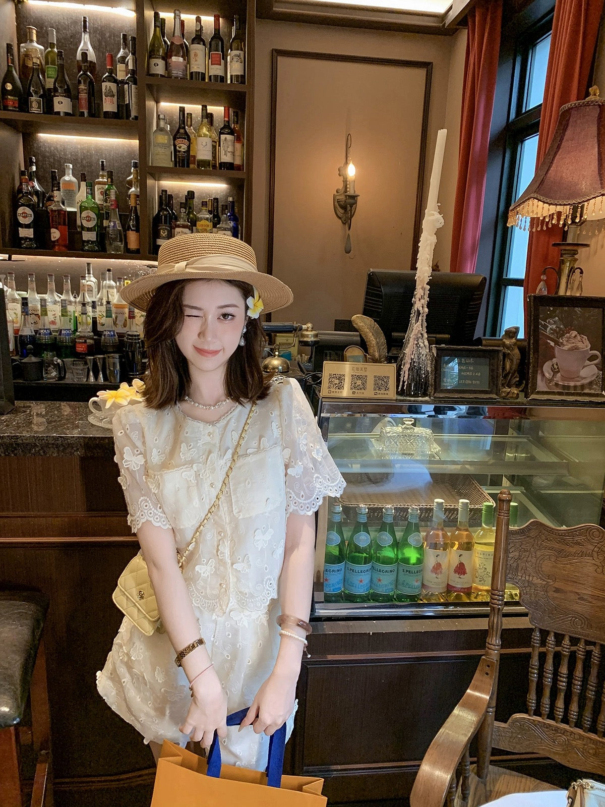 Fish Rabbit's Rabbit Temperament Wear A Complete Set of Crocheted Shorts Suit Women's 2024 Summer New Two-piece Set
