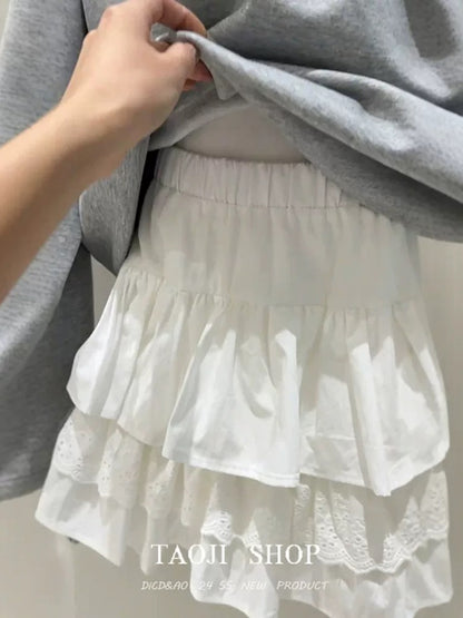 Korean lazy style letter printing hollow off-shoulder long-sleeved sweater for women in spring, new loose casual versatile tops