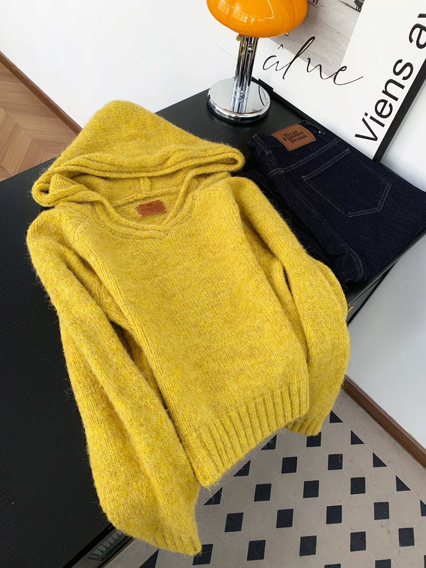 Korean style simple and gentle style hooded sweater women's autumn and winter lazy and relaxed feeling casual all-match pullover top