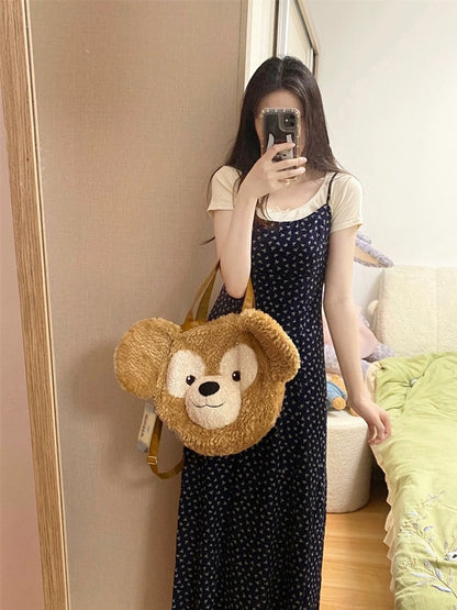 Retro temperament gentle floral suspender dress women's summer niche design waist slimming long skirt