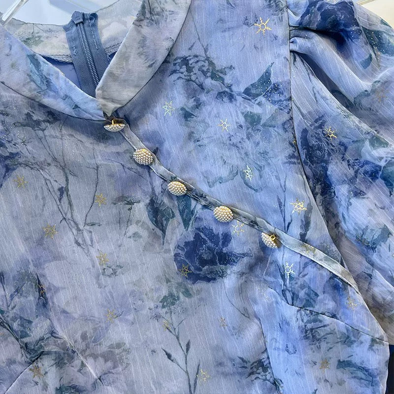 Recommended by Nancy Cici for her own use~The fugitive princess Xia Chulian’s improved cheongsam girl’s new Chinese dress