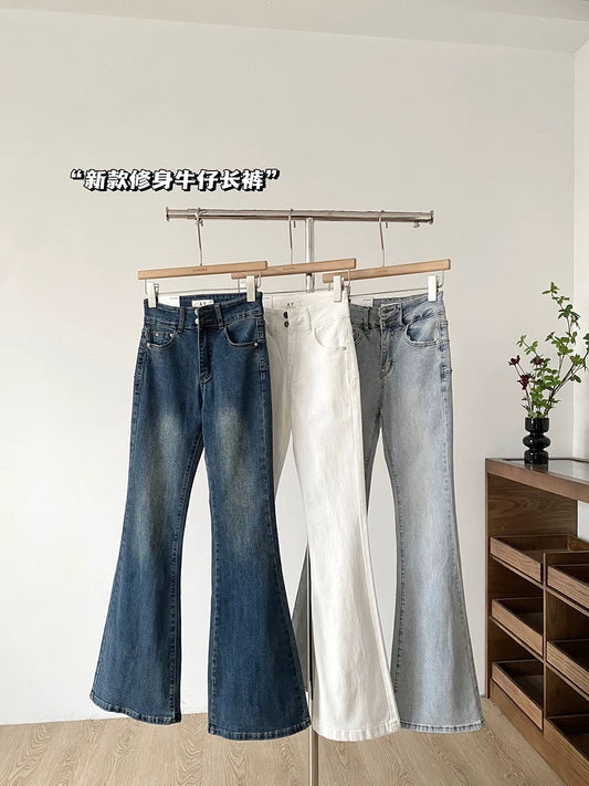 Women's 2025 Summer New Korean Style Versatile Casual Long Pants - High Waist, Shaping, and High-Waisted