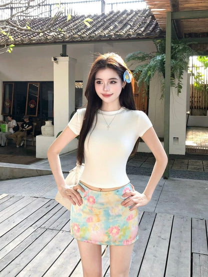 Illustration of WAHJU [5/3 10:00AM Summer New Products] Summer new daily slim fit tops and skirts