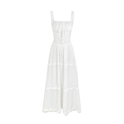 famouswang2024 early spring new resort style first love spring cherry blossom pink temperament dress for women