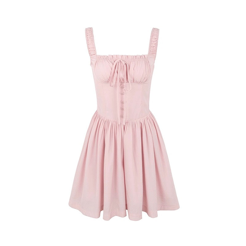famouswang2024 early spring new resort style first love spring cherry blossom pink temperament dress for women