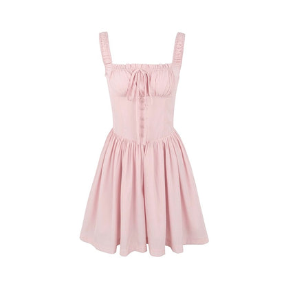 famouswang2024 early spring new resort style first love spring cherry blossom pink temperament dress for women