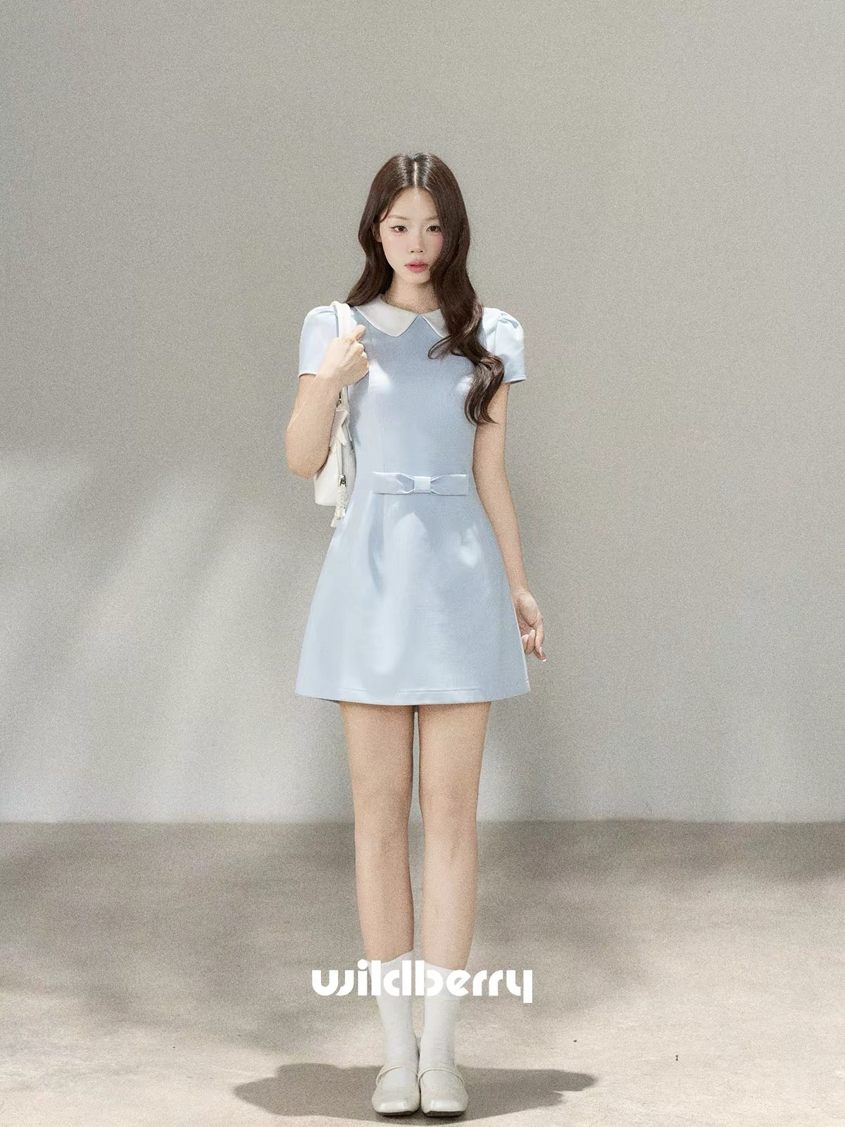 "Little Wild Berry" Sweet Korean-style Preppy Dress – New Summer 2026 Collection: A Beautiful, Waist-Defining Short Dress