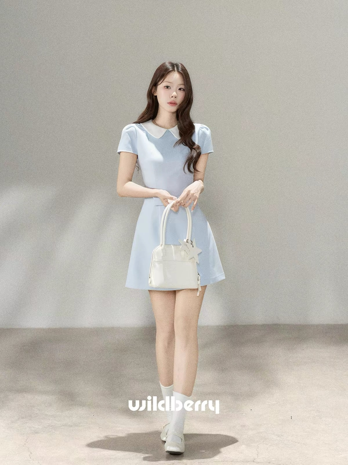 "Little Wild Berry" Sweet Korean-style Preppy Dress – New Summer 2026 Collection: A Beautiful, Waist-Defining Short Dress