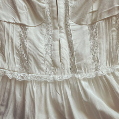 European and American style romantic lace pleated splicing suspender dress short skirt for women