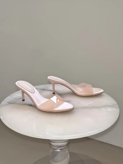 Women's Transparent Open-Toe Stiletto Slides – 2026 Summer New Arrival: Sexy, Stylish, and Versatile High-Heeled Sandals