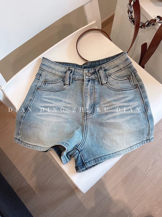 Stylish! 2025 New Summer A-line High-waisted Shorts for Women, Slimming, Versatile, Hot Girl Style, Trendy