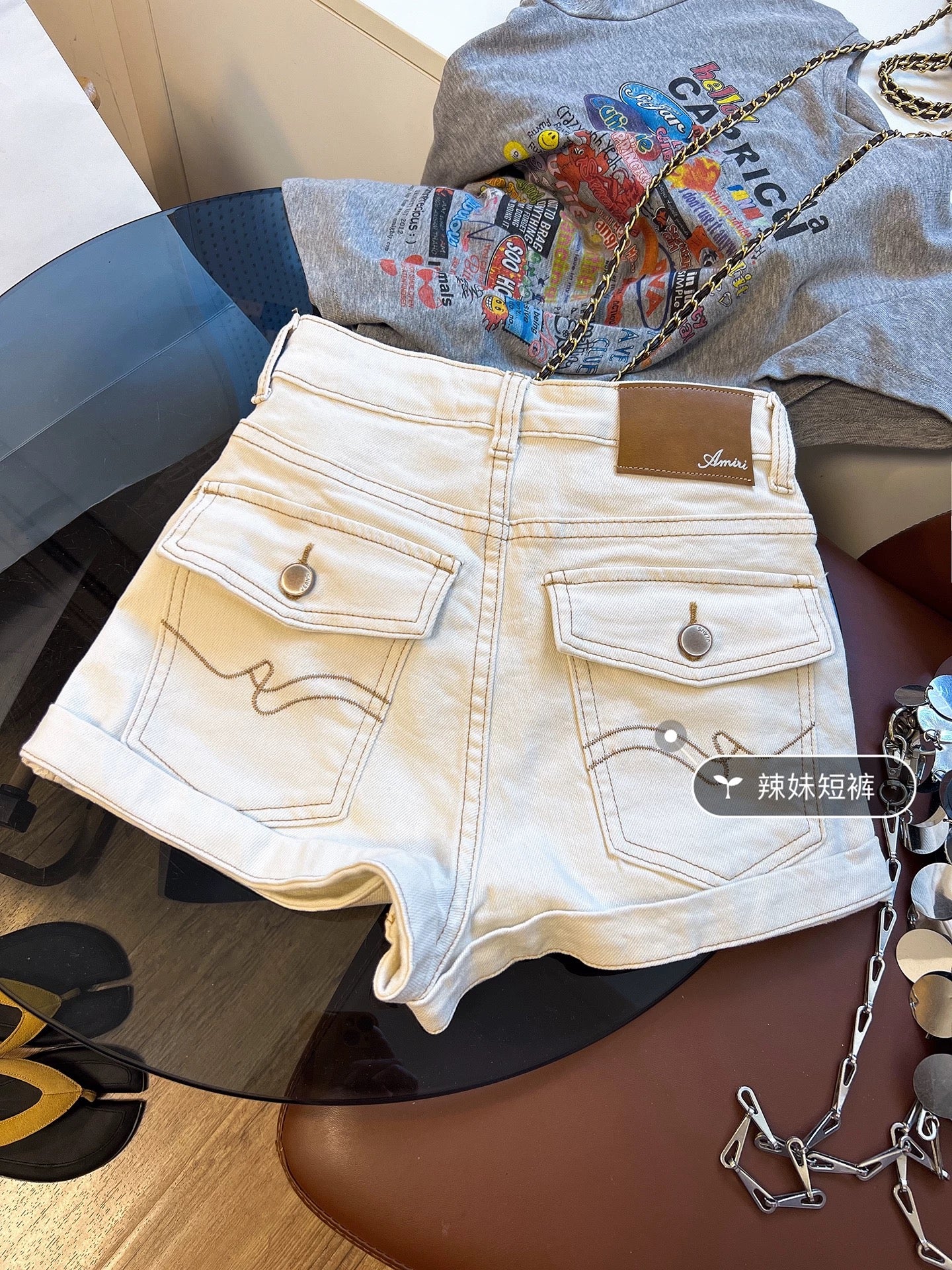 High-quality denim shorts for women, 2026 Spring/Summer new style, hot girl high-waisted slim fit, versatile design, rolled-up hem hot pants
