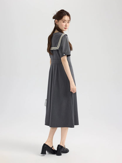 Love Rose large size French belly-covering dress long fat mm skirt women's summer slimming college style high-end long skirt