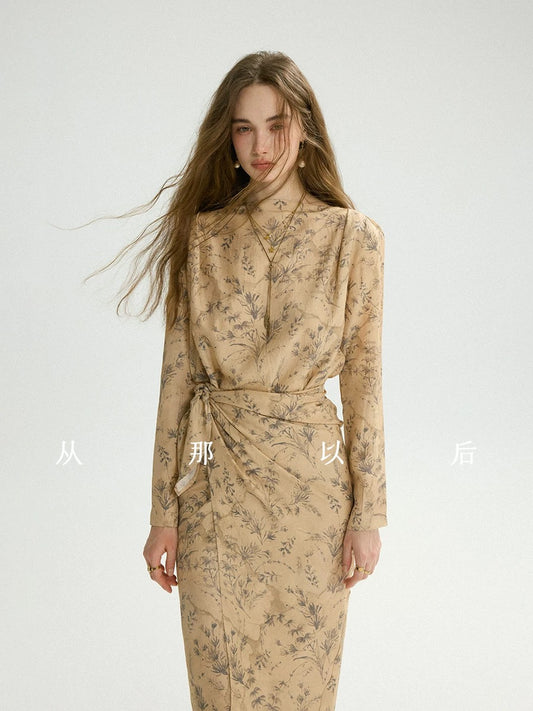 Since then, French retro dresses, high-end outfits, floral dresses, long-sleeved dresses, tie-waist dresses, early spring women's styles have been popular.