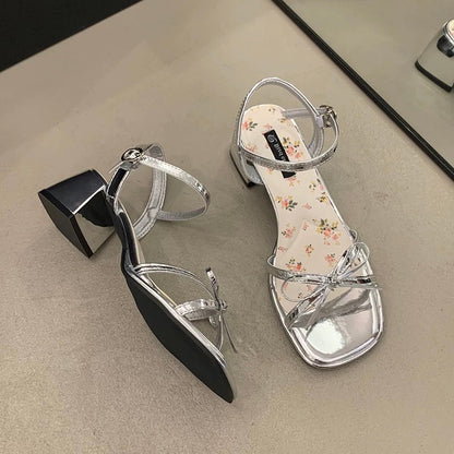 Jiabu fake sandals for women 2025 new summer super hot beautiful versatile not tired feet wear with skirt high heels