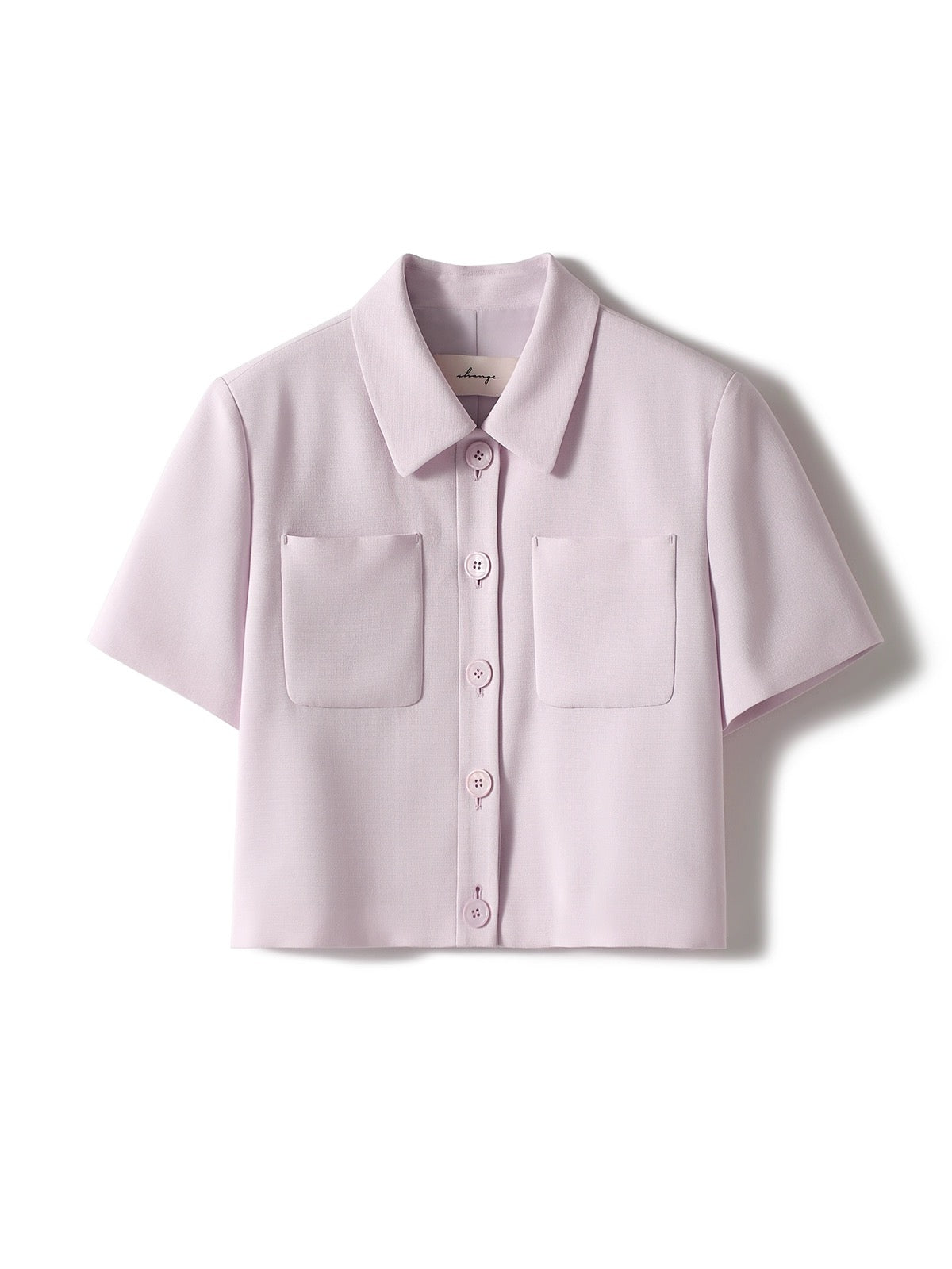 Xiaohan Pavilion Sakura Pink Fragrance Set Naia Eastman Acetate Retro Micro Profile Short Sleeve Jacket + Shorts