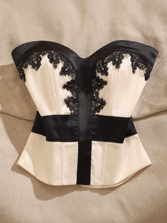 Pure desire style lace splicing camisole vest for women to wear inside and outside, design, niche waist sleeveless hot girl top trend