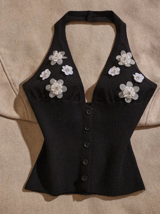 Pure desire style hot girl design sense halter neck camisole vest for women to wear inside and outside, temperament, slimming and slimming, niche tops trend