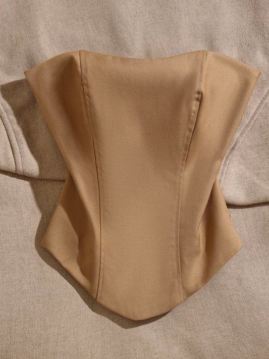 Pure desire style hot girl design tube top vest for women to wear inside and outside, temperament, slimming and slimming, niche sexy top
