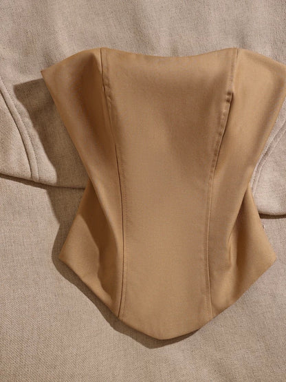 Pure desire style hot girl design tube top vest for women to wear inside and outside, temperament, slimming and slimming, niche sexy top