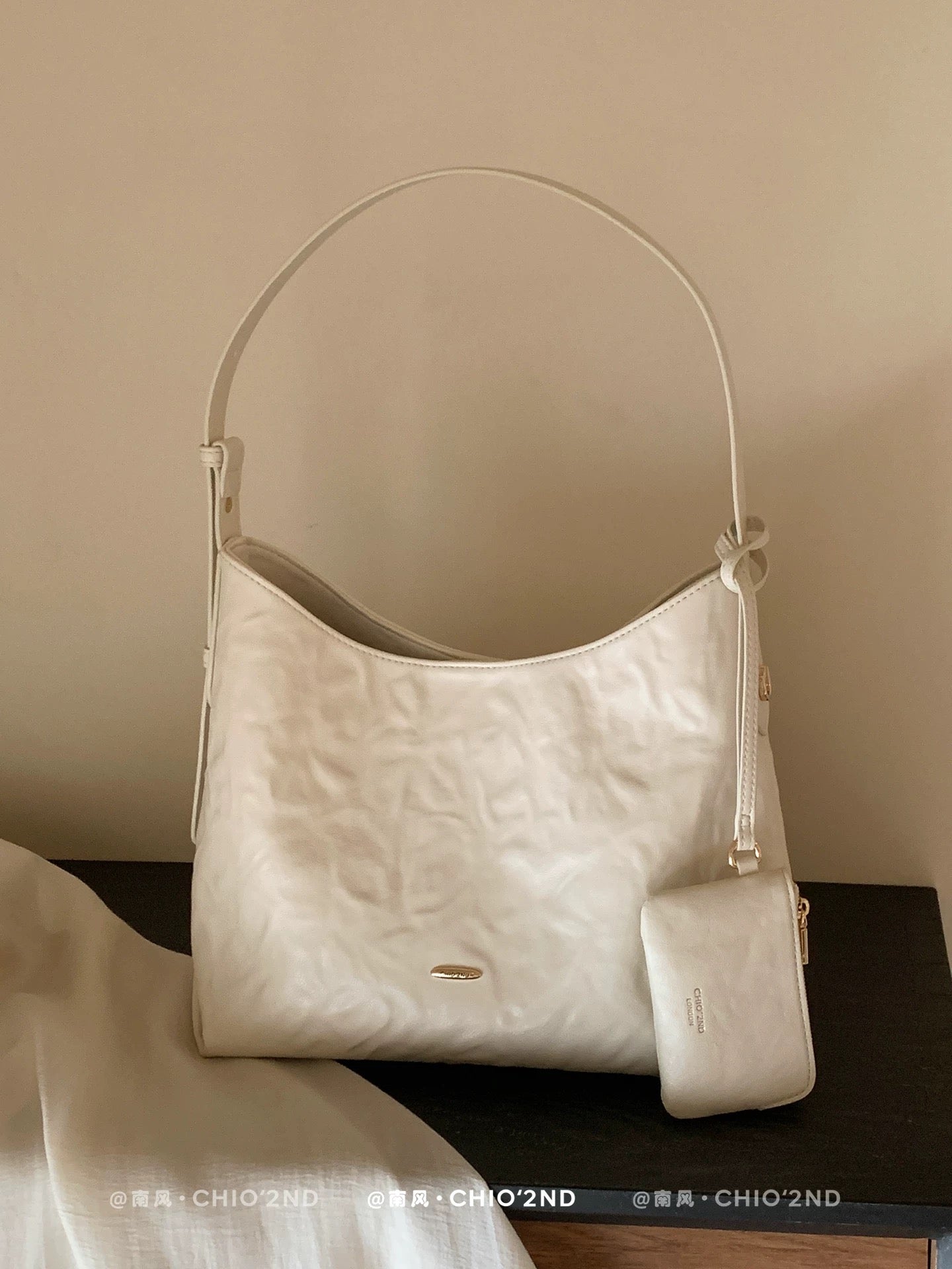 Chio2nd Light Cherry Blossom Tote Bag for Women, 2026 New Pink Shoulder Bag, Commuter Shoulder Crossbody Bag