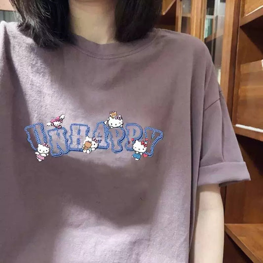 Foreign trade cut label tail order ~ counter withdrawal American trend summer short-sleeved T-shirt men and women pure cotton loose versatile